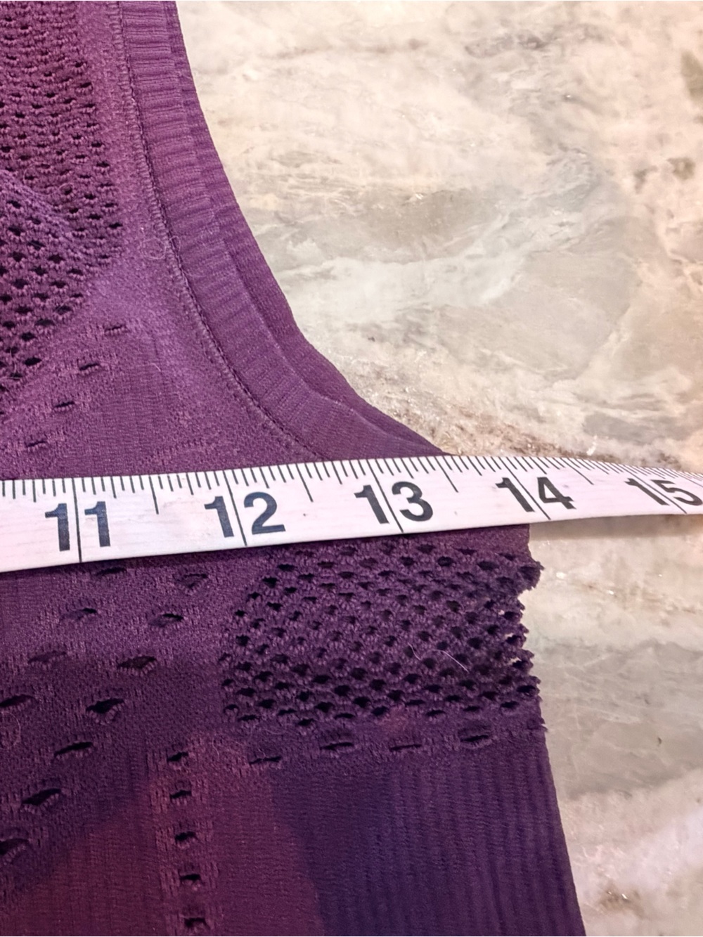 Athleta Small Seamless Mesh Ventilated Workout Tank Plum Purple Activewear - Picture 6 of 8